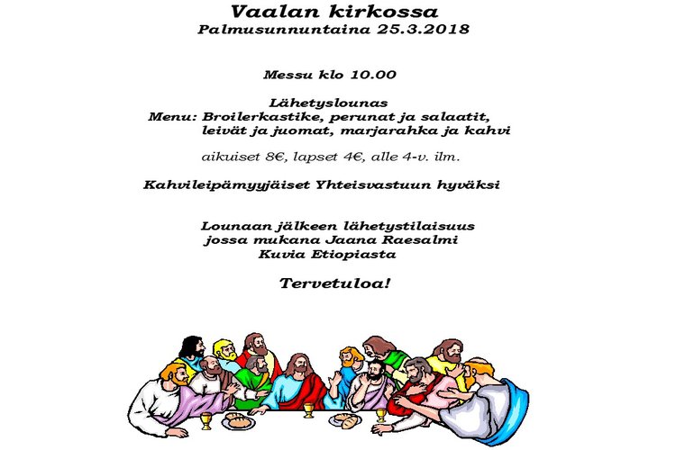 Messu ja lähetyslounas Messu ja lähetyslounas